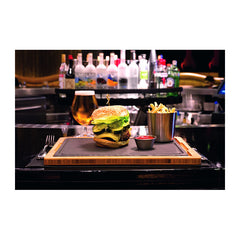 REVOL STEAK PLATE 33X24CM - BASALT - Mabrook Hotel Supplies