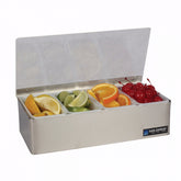 SAN JAMAR NON-CHILLED GARNISH TRAYS 4 COMPARTMENTS - Mabrook Hotel Supplies
