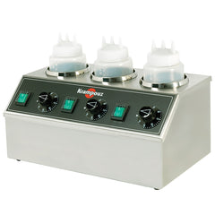 KRAMPOUZ 3 BOTTLES ELECTRIC TOPPING WARMER - Mabrook Hotel Supplies