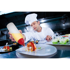 NON DRIP YELLOW 50 CL./ 17OZ SAUCE DISPENSER - Mabrook Hotel Supplies