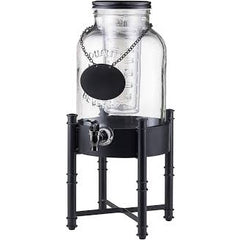 TABLECRAFT GLASS BEVERAGE DISPENSER WITH ICE CORE & INFUSER - 2 GAL (7 .5 L) - Mabrook Hotel Supplies
