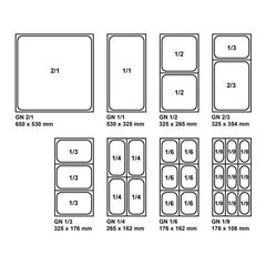 OZTI GASTRONORM CONTAINER - GN 2/1 - Mabrook Hotel Supplies