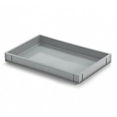 PLASTIC CRATE, COLOR: GREY, DIM: 60X40X6 H CM - Mabrook Hotel Supplies