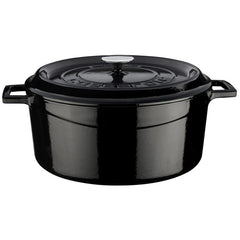 LAVA ROUND CASSEROLE BLACK- 32 CM - Mabrook Hotel Supplies