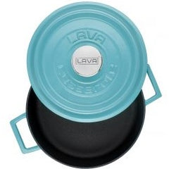 LAVA ROUND CASSEROLE - TURQUOISE - Mabrook Hotel Supplies