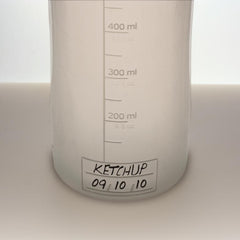 NON DRIP RED 50 CL./ 17OZ SAUCE DISPENSER - Mabrook Hotel Supplies