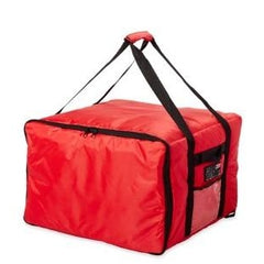 Rubbermaid FG9F3900RED ProServe Large Red Insulated Nylon Delivery Pizza Bag - 19 3/4" x 19 3/4" x 13" - Mabrook Hotel Supplies