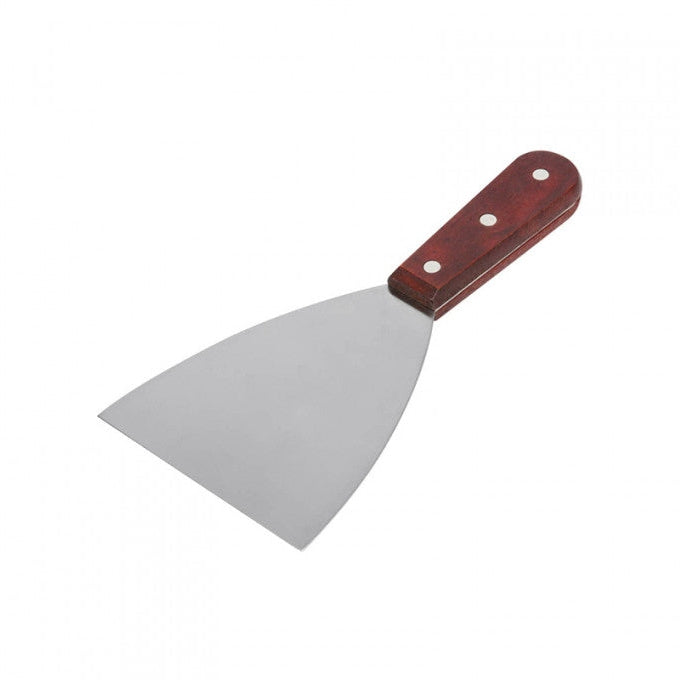 WOOD HANDLE PAN SCRAPER 4.5x4"" BLADE - Mabrook Hotel Supplies