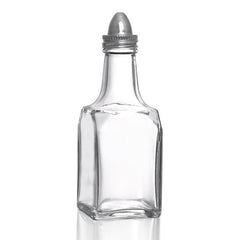 6oz SQUARE OIL & VINEGAR JAR S/S TOP - Mabrook Hotel Supplies