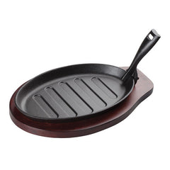 SKILLET CAST IRON PLATTER, 11"" SET" - Mabrook Hotel Supplies