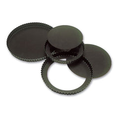 GOBEL FLUTED ROUND TART MOULD - LOOSE BOTTOM - NON STICK - Mabrook Hotel Supplies