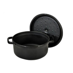 LAVA ROUND CASSEROLE BLACK- 32 CM - Mabrook Hotel Supplies