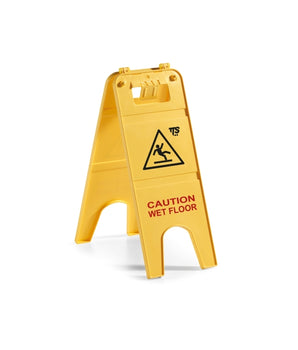 TWO SIDED FLOOR SIGN - MESSAGE: "CAUTION WET FLOOR" - Mabrook Hotel Supplies