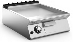 مقلاة غاز مقاس 60 سم مع صفيحة تسخين ناعمة ومنطقة طهي واحدة.