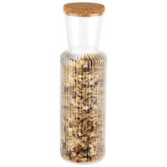 APS GLASS CARAFE "LINES" - Mabrook Hotel Supplies