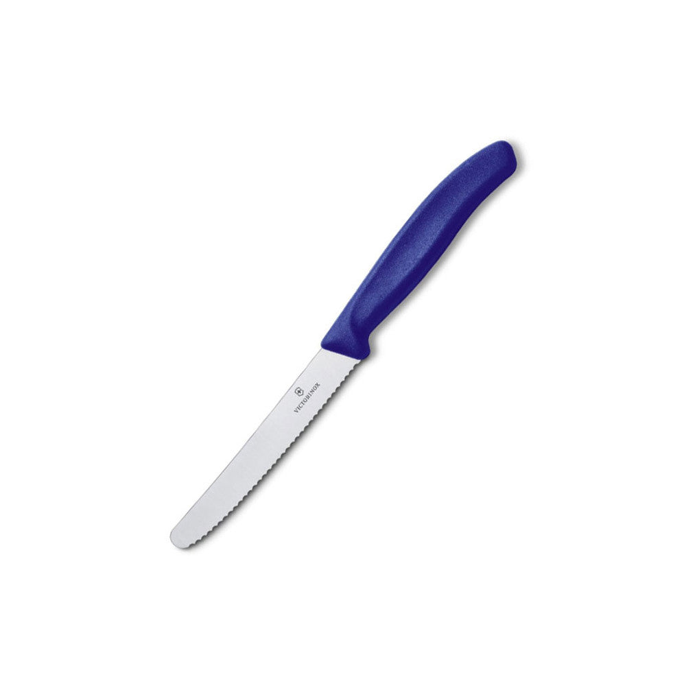 VICTORINOX SWISS CLASSIC TOMATO AND TABLE KNIFE BLUE, 11 CM. - Mabrook Hotel Supplies