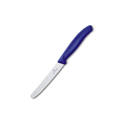VICTORINOX SWISS CLASSIC TOMATO AND TABLE KNIFE BLUE, 11 CM. - Mabrook Hotel Supplies