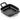 CAST IRON SQUARE PAN, WITH TWO HANDLE, BLACK - 12X12 CM - Mabrook Hotel Supplies