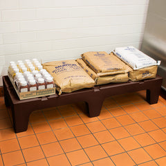 SLOTTED TOP DUNNAGE RACK.30X52.5X150 COL.DKBRN - Mabrook Hotel Supplies