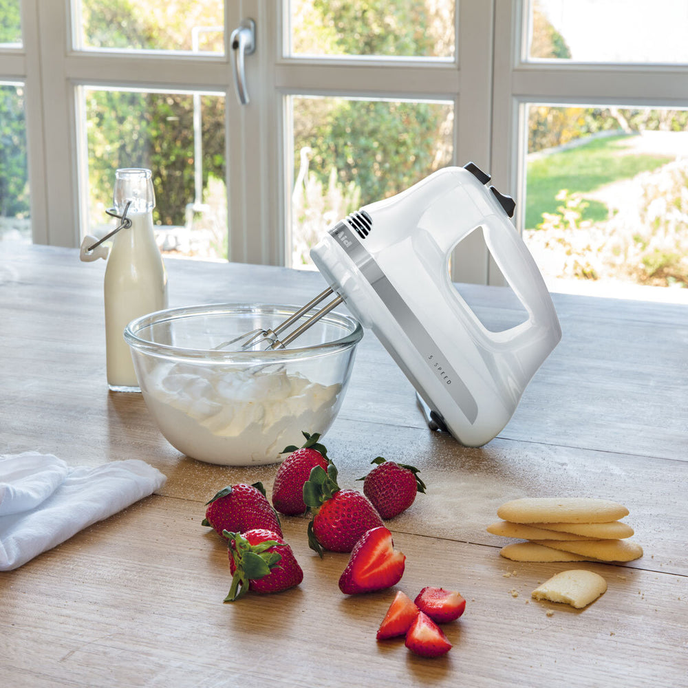 KITCHENAID HAND MIXER 5 SPEED - CLASSIC WHITE - Mabrook Hotel Supplies