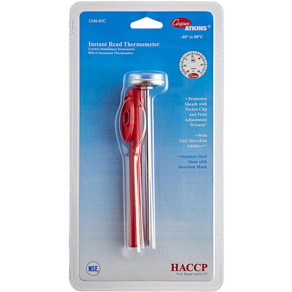 Cooper-Atkins 1246-01C-1 5" Pocket Probe Dial Thermometer - Mabrook Hotel Supplies