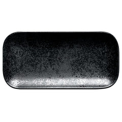 RAK PORCELAIN KARBON BLACK RECTANGULAR PORCELAIN SERVING DISH, DIM (CM): 21 L X 11 W. - Mabrook Hotel Supplies