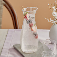 CARAFE WITHOUT LID, CLEAR, CAP: 1 LIT , LID CODE: 7090502 - Mabrook Hotel Supplies
