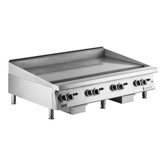 48  Heavy Duty Gas Countertop Griddle with Thermostatic Controls - 112,000 BTU. - Mabrook Hotel Supplies