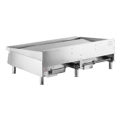 48  Heavy Duty Gas Countertop Griddle with Thermostatic Controls - 112,000 BTU. - Mabrook Hotel Supplies