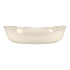 RAK BONE CHINA BRAVURA OVAL DIVIDED SALAD BOWL, IVORY, DIM: 21X16.9X5.2 CM, CAP: 10 OZ - Mabrook Hotel Supplies