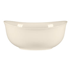 RAK PORCELAIN BRAVURA BONE CHINA OVAL SALAD BOWL, 28 OZ IVORY, DIM: 18X15X7.9 CM - Mabrook Hotel Supplies