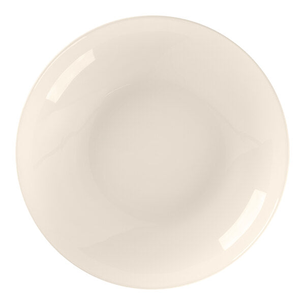 RAK PORCELAIN BRAVURA BONE CHINA ROUND DEEP COUPE PLATE IVORY, CAP: 42 OZ, 25 CM. - Mabrook Hotel Supplies