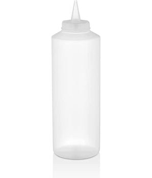 SQUEEZE BOTTLE DISPENSER, CLEAR - 250 ML - Mabrook Hotel Supplies