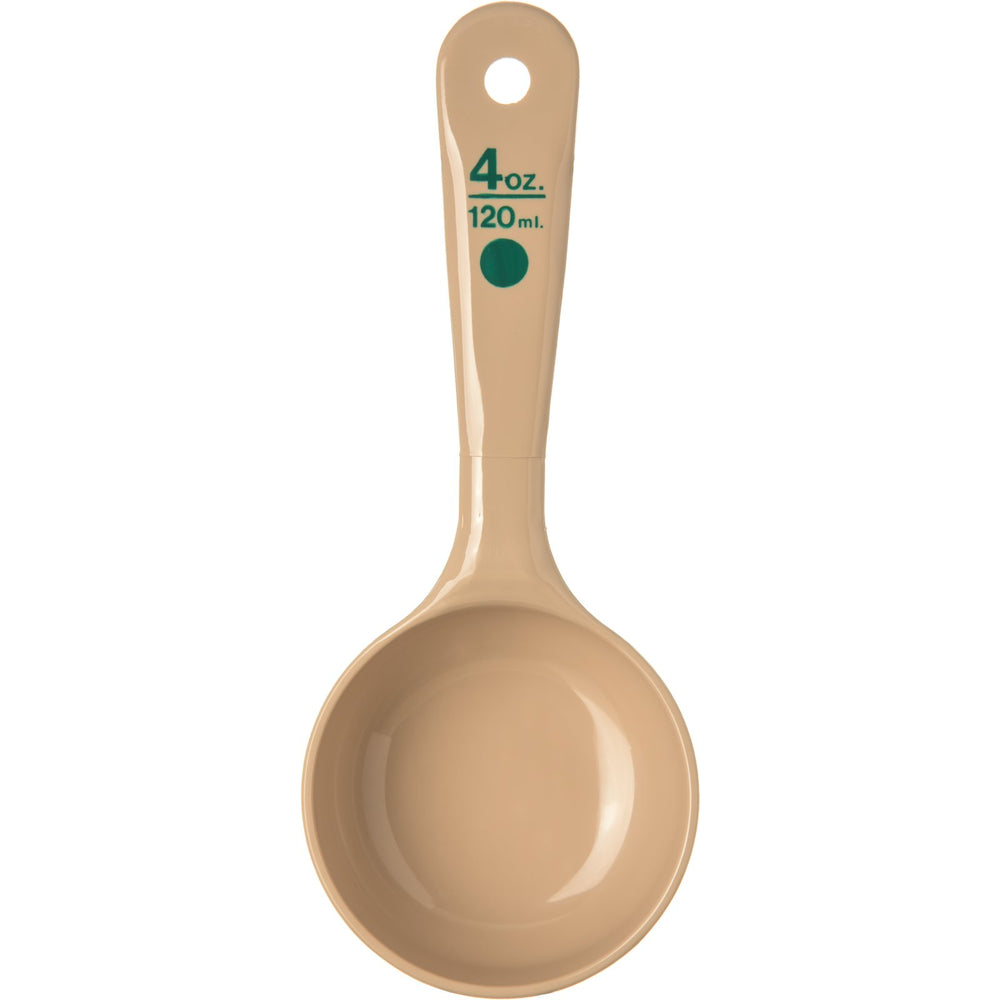 MEASURE MISER SOLID SHORT HANDLE, CAP: 4 OZ, BEIGE - Mabrook Hotel Supplies