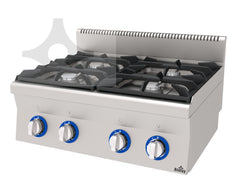 Atalay/ Stainless Steel Gas Cooker 4 Burners.