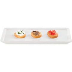 RAK SPICE WASABI RECTANGULAR PLATE WHITE, DIM: 28.2X14.2X1.6 CM - Mabrook Hotel Supplies