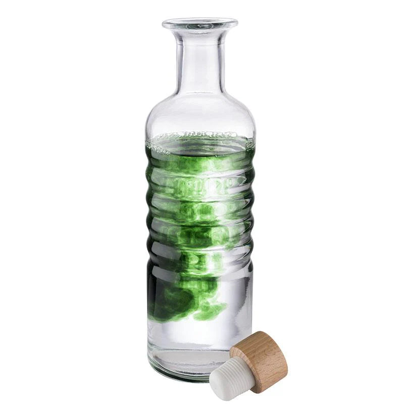 APS GLASS CARAFE " RINGS" - 0.8L - Mabrook Hotel Supplies
