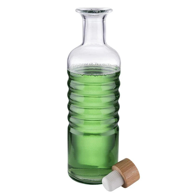 APS GLASS CARAFE " RINGS" - 0.8L - Mabrook Hotel Supplies