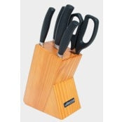 4 PCS. CLARA SERIES KNIVES SET + SCISSORS + WOOD BLOCK