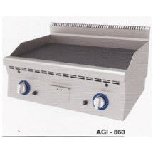 Stainless Steel Gas Grill with Flat Plate and 2 different Gas Cocks , without Accessories (No Hose , No Regulator etc).