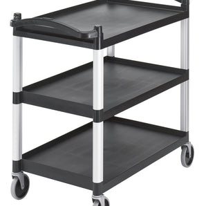 CAMBRO BLACK THREE SHELVES LARGE UTILITY CART - Mabrook Hotel Supplies