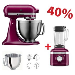 KitchenAid Artisan Stand Mixer 195 and K400 Blender beetroot