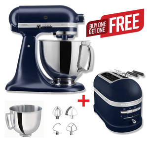 KitchenAid Artisan Stand Mixer 175 Ink Blue and toaster