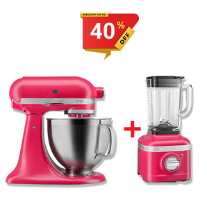 KitchenAid Artisan Stand Mixer 195 and K400 Blender Hibiscus