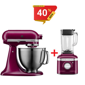 KitchenAid Artisan Stand Mixer 195 and K400 Blender beetroot