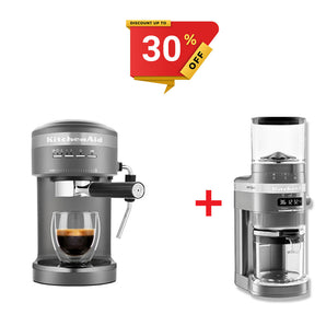 KitchenAid Artisan Espresso machine and Grinder Charcoal