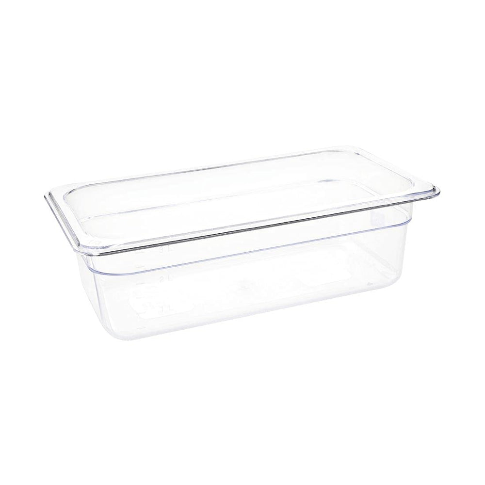 PAN 1/3 100MM ,POLYCARBONATE,COLOR:TRANSPARENT - Mabrook Hotel Supplies