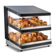 93.5 cm Stainless Steel Hot Showcase with Tempered Glass at Side. - Mabrook Hotel Supplies