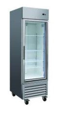1 Glass Door Upright Refrigerator with 3 Shelfs and Castors. - Mabrook Hotel Supplies