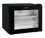 Table Top Display Freezer with 2 Shelf in Black Color. - Mabrook Hotel Supplies